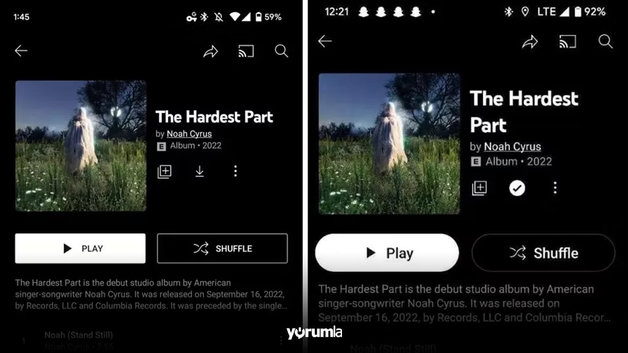 YouTube Musicten Android kullanicilarina yeni tasarim 1 YouTube Music'ten Android kullanıcılarına yeni tasarım!