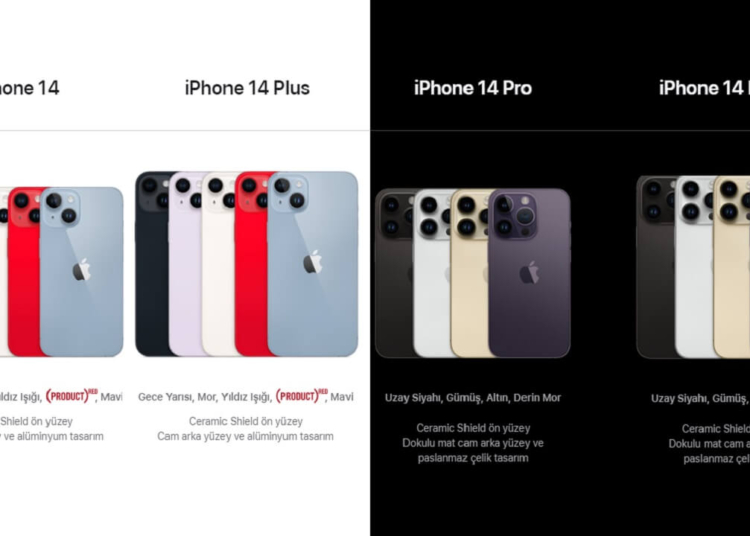 iPhone 14, 14 Plus, 14 Pro, 14 Pro Max Özellikleri ve Türkiye Fiyatları