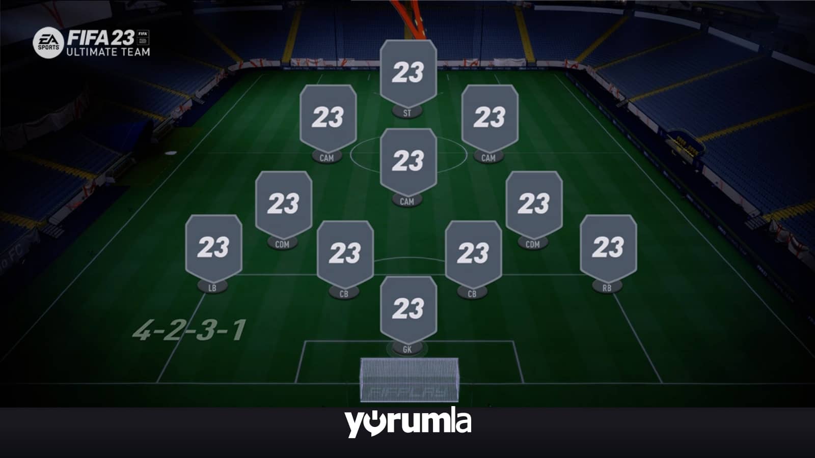 fifa 23 oyununda 4-2-3-1 dizilişi