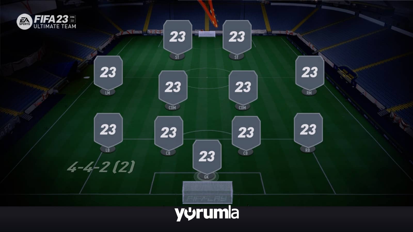 fifa 23 oyununda 4-4-2 taktiği