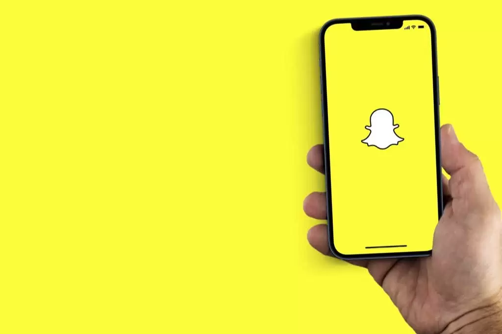 Telefon da Snapchat Logo Görünümü