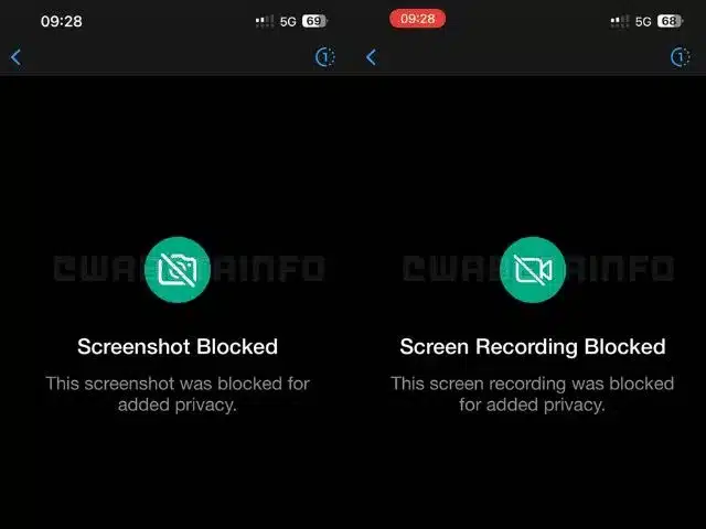 whatsapp screenshot blocking ios WhatsApp Tek Görüntülemelik Fotoğraf ve Videolarda Ekran Görüntüsü Almayı Engelleyecek!