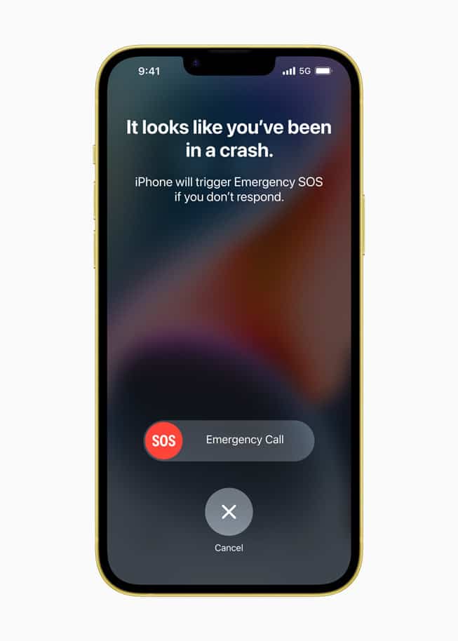 iPhone 14 serisindeki Crash Detection