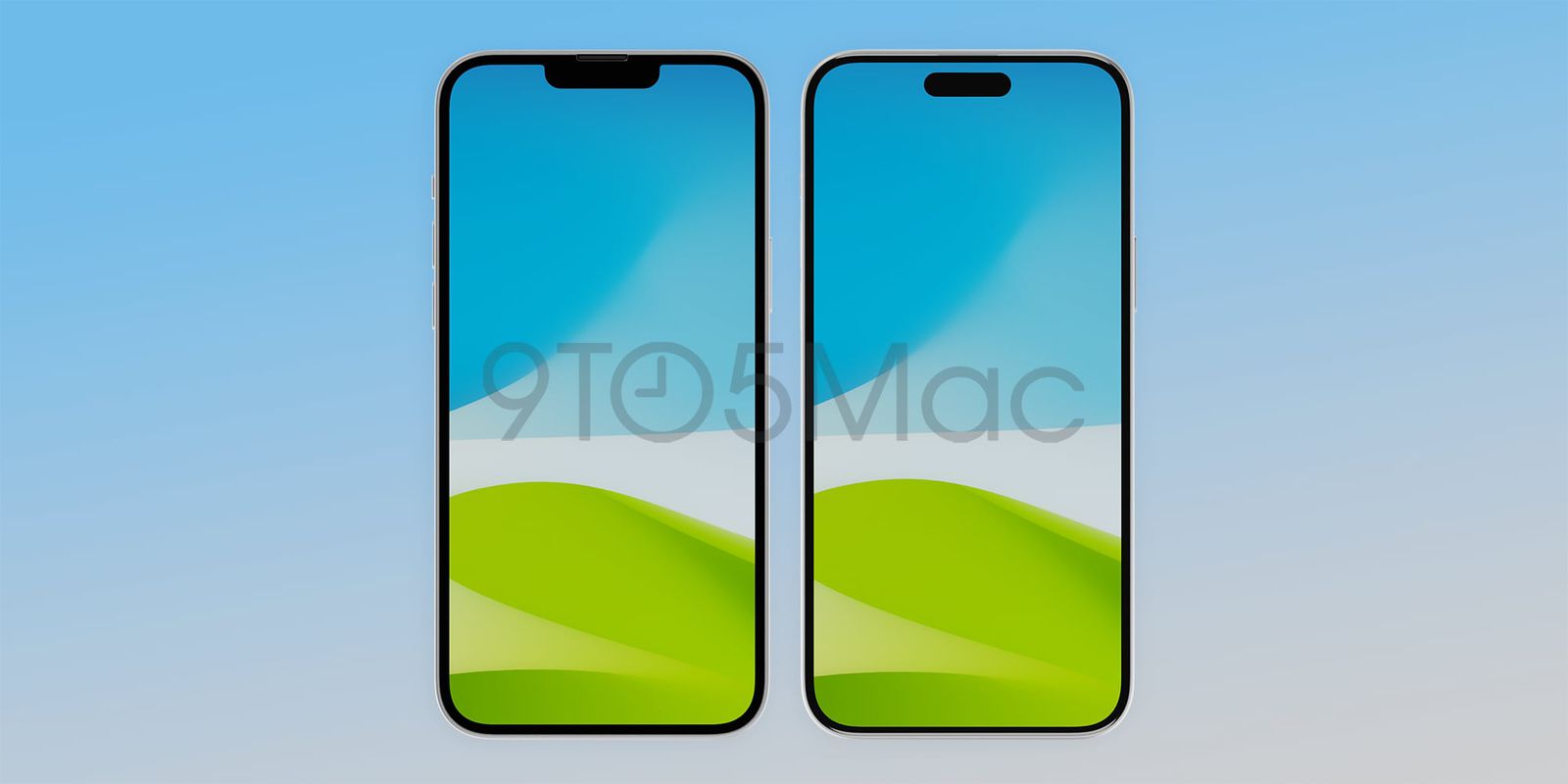 Solda iPhone 14 Plus, sağda iPhone 15 Plus